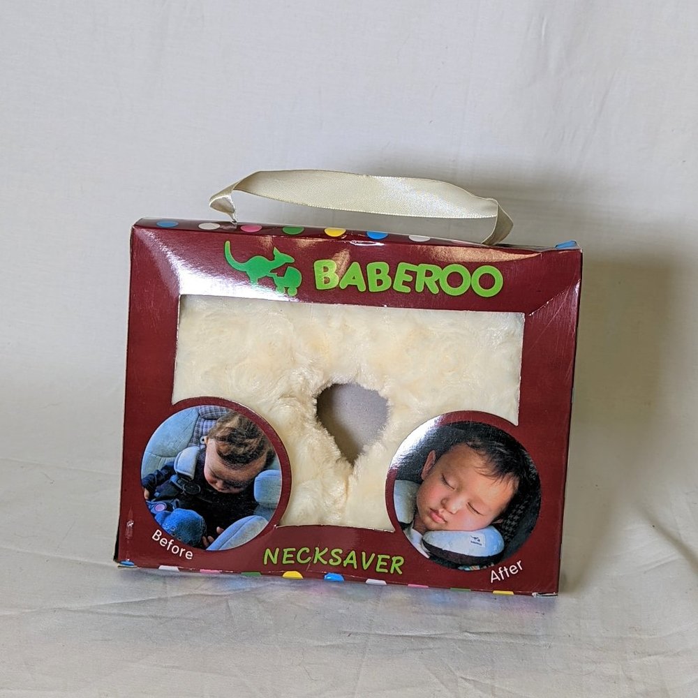 Fuzzy Cream Baby Neck Pillow